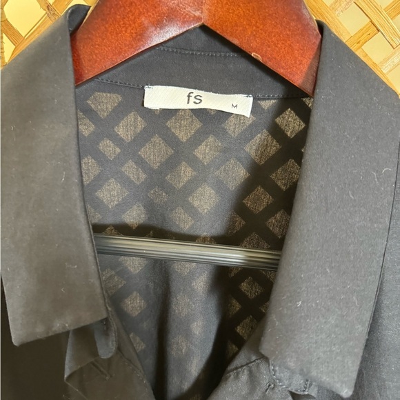 Black Button Down Lace Top - Picture 13 of 13